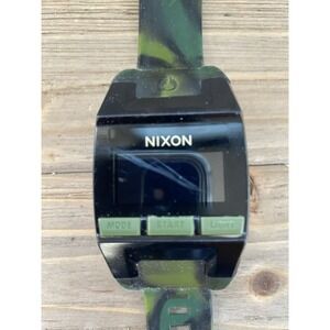 Nixon The Comp Quartz Digital Camo Silicone Band 38mm Watch (Batteries Needed)